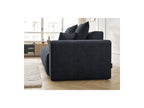 Fixed Straight Ultra-Soft Sofa - Mont-White - Velvet - Right Armrest