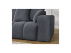 Fixed Straight Ultra-Soft Sofa - Mont-White - Velvet - Right Armrest