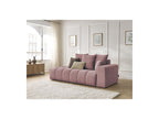 Fixed Straight Ultra-Soft Sofa - Mont-White - Velvet - Right Armrest