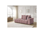 Fixed Straight Ultra-Soft Sofa - Mont-White - Velvet - Right Armrest