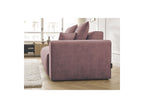 Fixed Straight Ultra-Soft Sofa - Mont-White - Velvet - Right Armrest