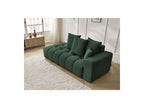 Fixed Straight Ultra-Soft Sofa - Mont-White - Velvet - Right Armrest