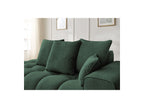 Fixed Straight Ultra-Soft Sofa - Mont-White - Velvet - Right Armrest