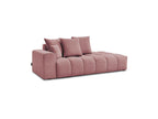 Mont-Blanc - Canapé Droit Fixe Ultra Moelleux - Velours - Accoudoir Gauche