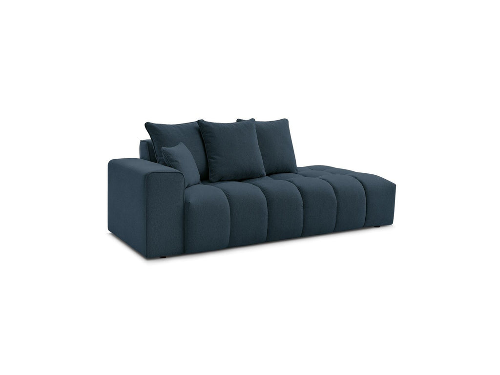 Fixed Straight Sofa - Mont-White - Heathered Fabric - Left Armrest
