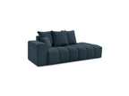 Fixed Straight Sofa - Mont-White - Heathered Fabric - Left Armrest