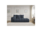 Fixed Straight Sofa - Mont-White - Heathered Fabric - Left Armrest