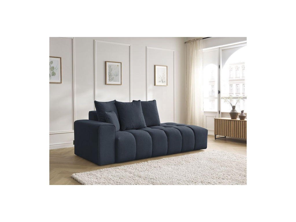 Fixed Straight Sofa - Mont-White - Heathered Fabric - Left Armrest