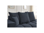 Fixed Straight Sofa - Mont-White - Heathered Fabric - Left Armrest