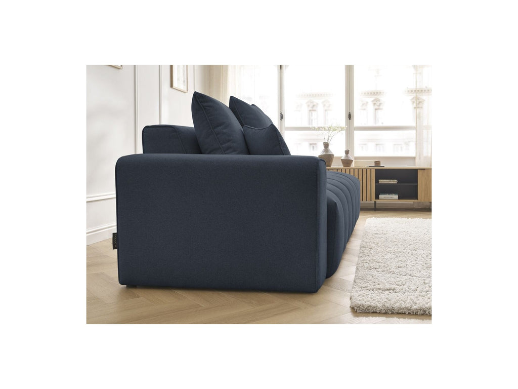 Fixed Straight Sofa - Mont-White - Heathered Fabric - Left Armrest
