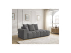 Fixed Straight Sofa - Mont-White - Heathered Fabric - Left Armrest