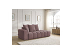 Fixed Straight Sofa - Mont-White - Heathered Fabric - Left Armrest