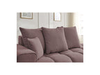 Fixed Straight Sofa - Mont-White - Heathered Fabric - Left Armrest