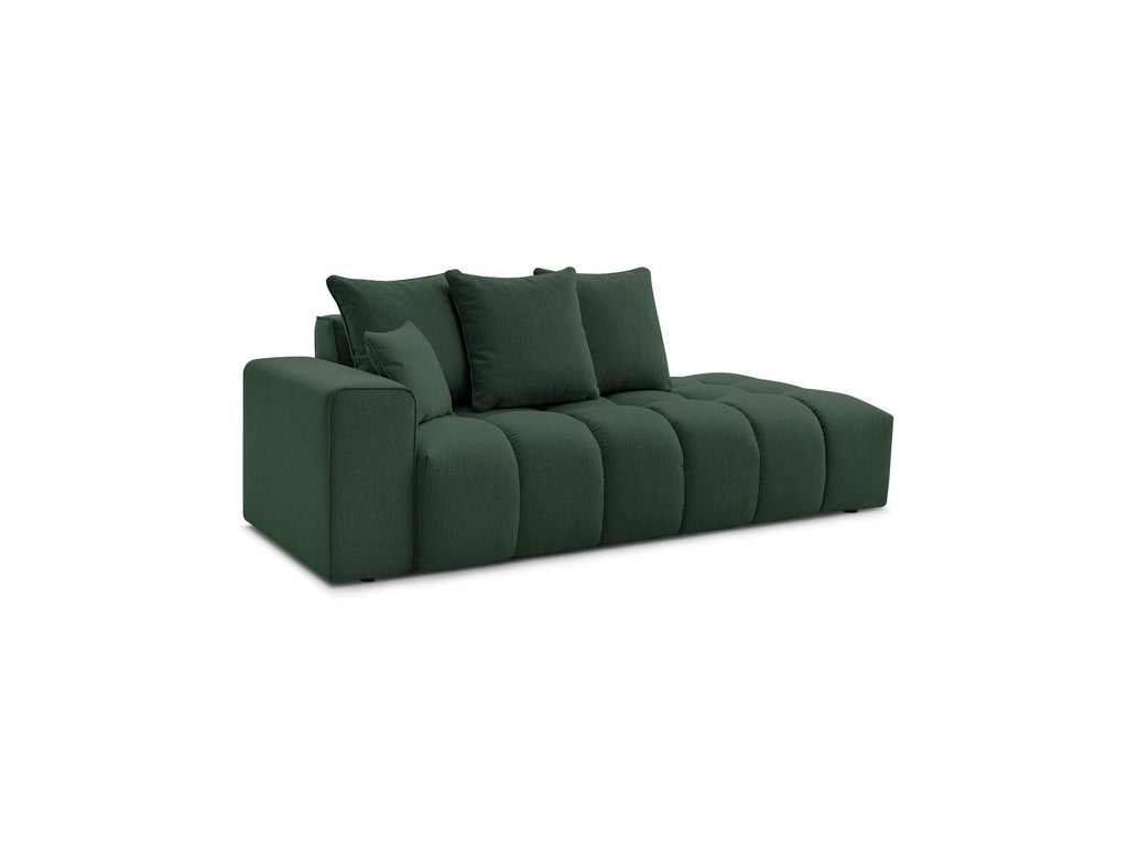Fixed Straight Sofa - Mont-White - Heathered Fabric - Left Armrest