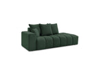 Fixed Straight Sofa - Mont-White - Heathered Fabric - Left Armrest