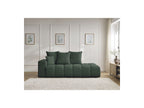 Fixed Straight Sofa - Mont-White - Heathered Fabric - Left Armrest