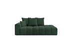 Fixed Straight Sofa - Mont-White - Heathered Fabric - Left Armrest