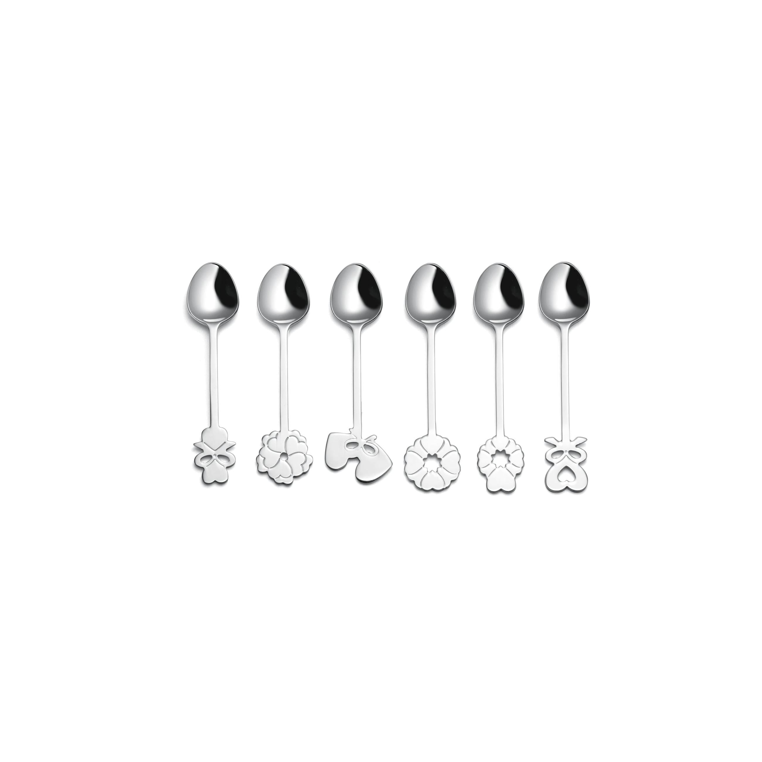 Set of 6 Love Coffee Spoons