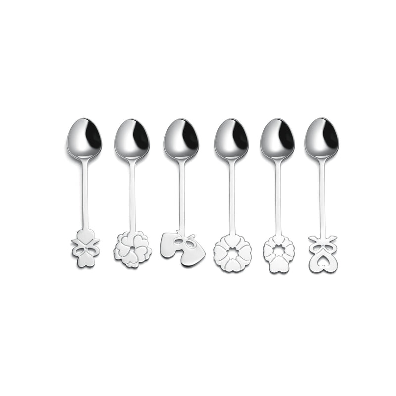 Juego de 6 cucharas de café Love