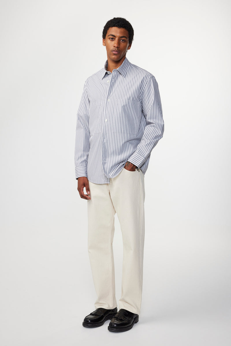 NN07 - Chemise Freddy - Grey Stripe