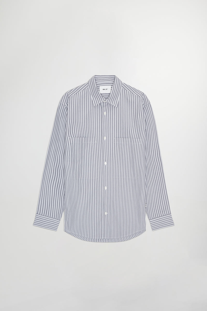 NN07 - Chemise Freddy - Grey Stripe