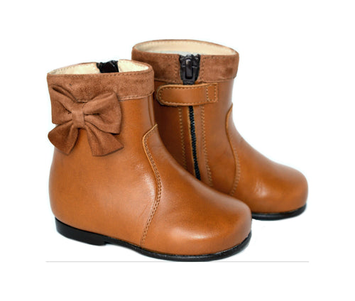 Botas Héloïse - Piel Camel - Niña