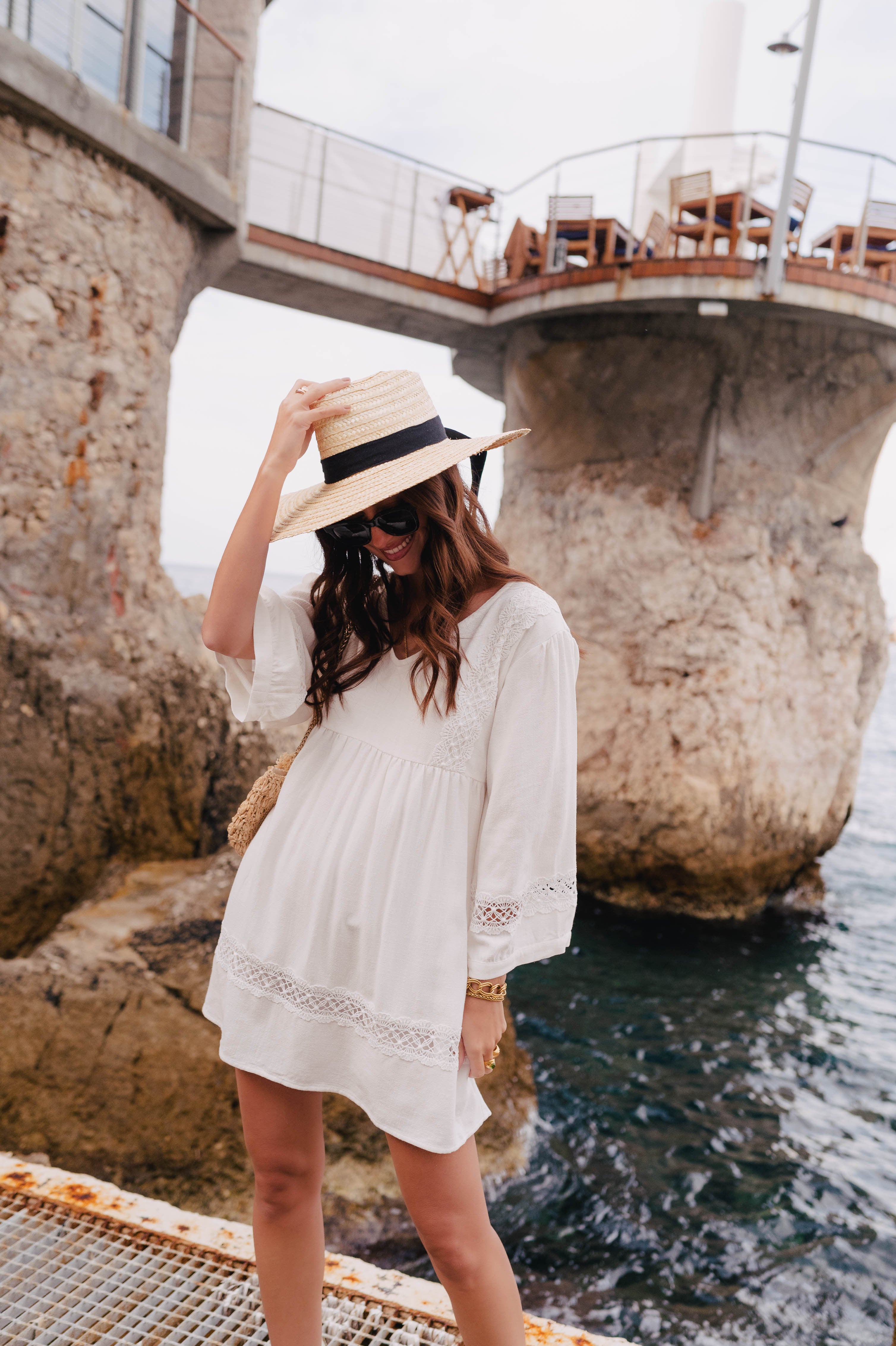 Alicia Linen Viscose White Dress