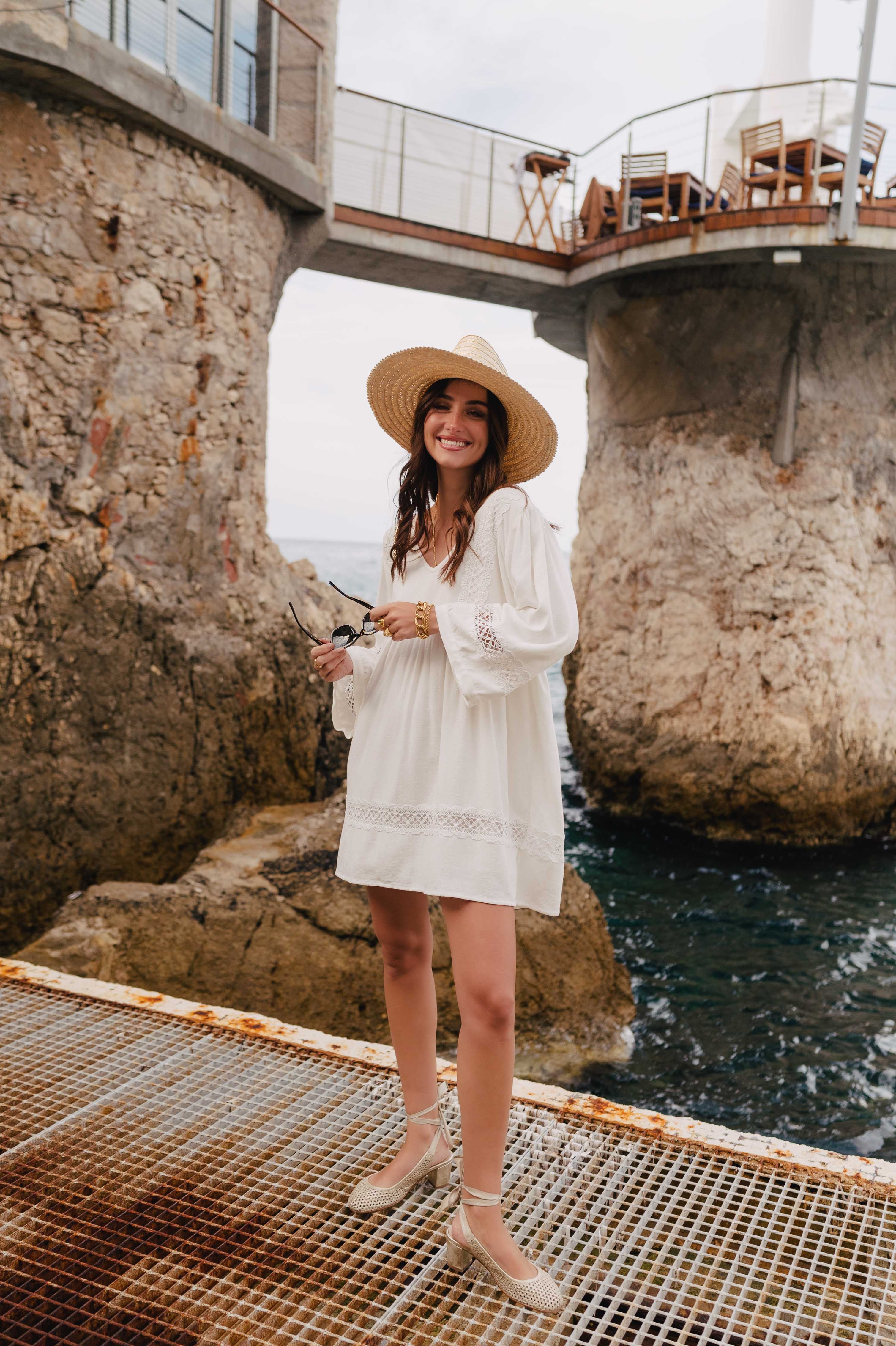 Alicia Linen Viscose White Dress