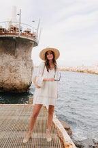 Alicia Linen Viscose White Dress