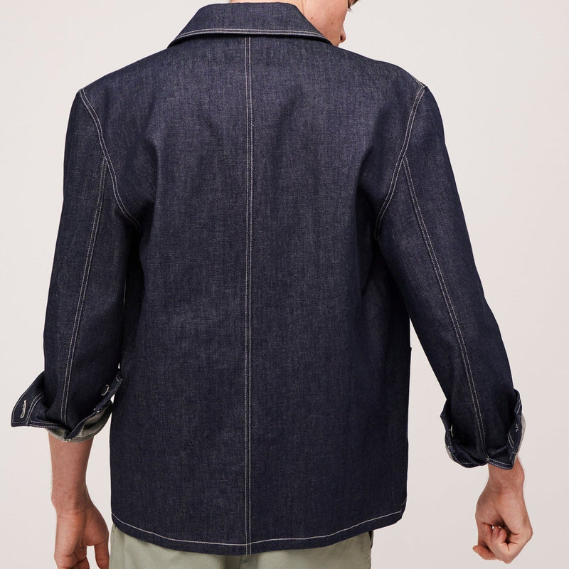 Maison Standards - Maison Standardars - Chaqueta vaquera de pintor - Azul crudo - Hombre