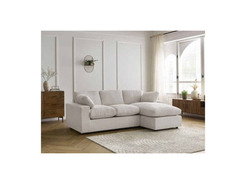 Reversible Compact Corner Sofa - Belair - Corduroy