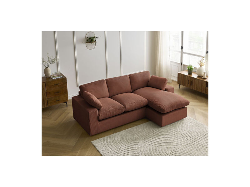 Reversible Compact Corner Sofa - Belair - Corduroy