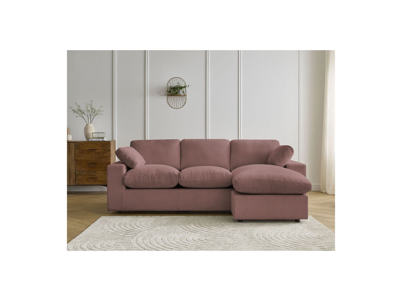 Reversible Compact Corner Sofa - Belair - Corduroy