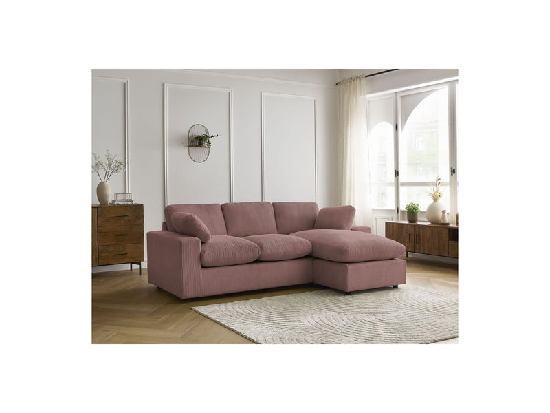 Reversible Compact Corner Sofa - Belair - Corduroy