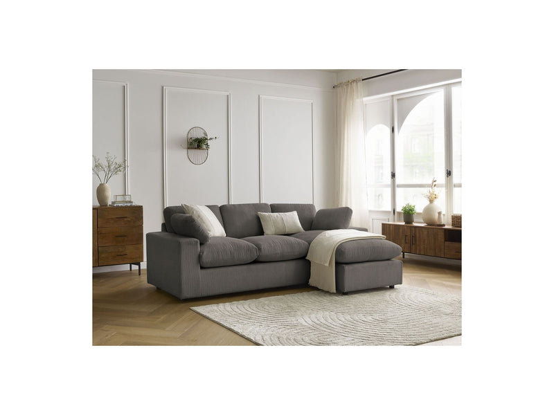 Reversible Compact Corner Sofa - Belair - Corduroy