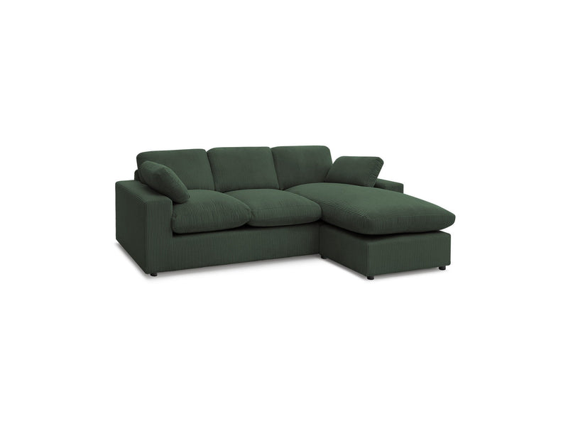 Reversible Compact Corner Sofa - Belair - Corduroy