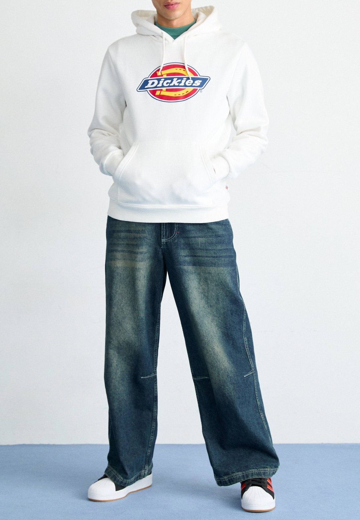 Felpa con cappuccio Icon Logo - Bianco - Uomo