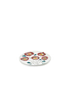 Midnight Flowers - Lot De 2 Soucoupes Pour Tasse À Café Haute - Porcelaine Bone China - Anemone Milk
