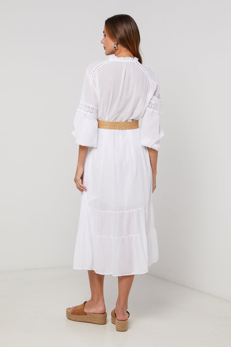 Vestido - Blanco - Mujer