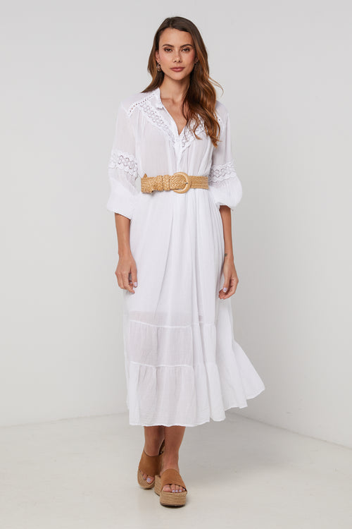 Vestido - Blanco - Mujer