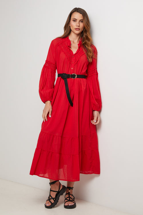 Robe - Rouge - Femme