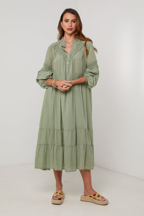 Dress - Green - Women