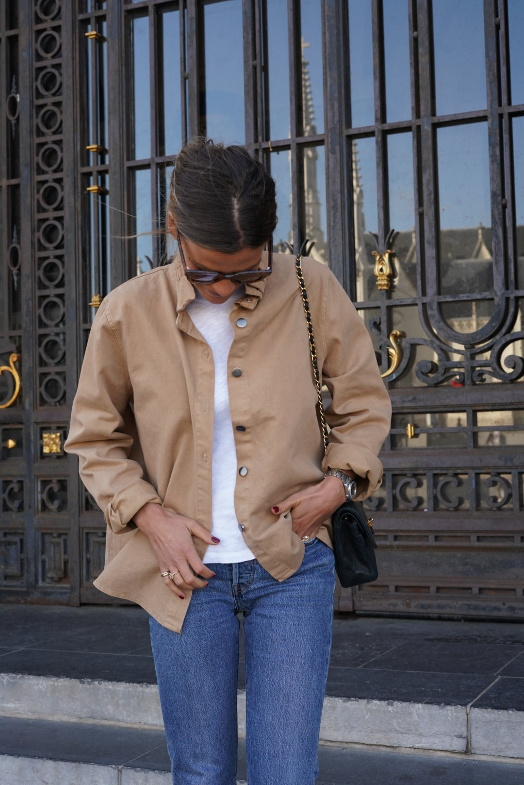 Céleste Camel Overshirt