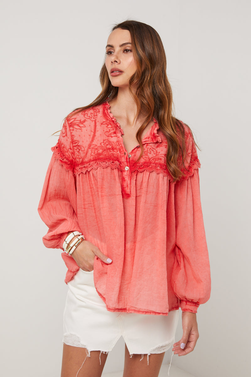Top - Coral - Women
