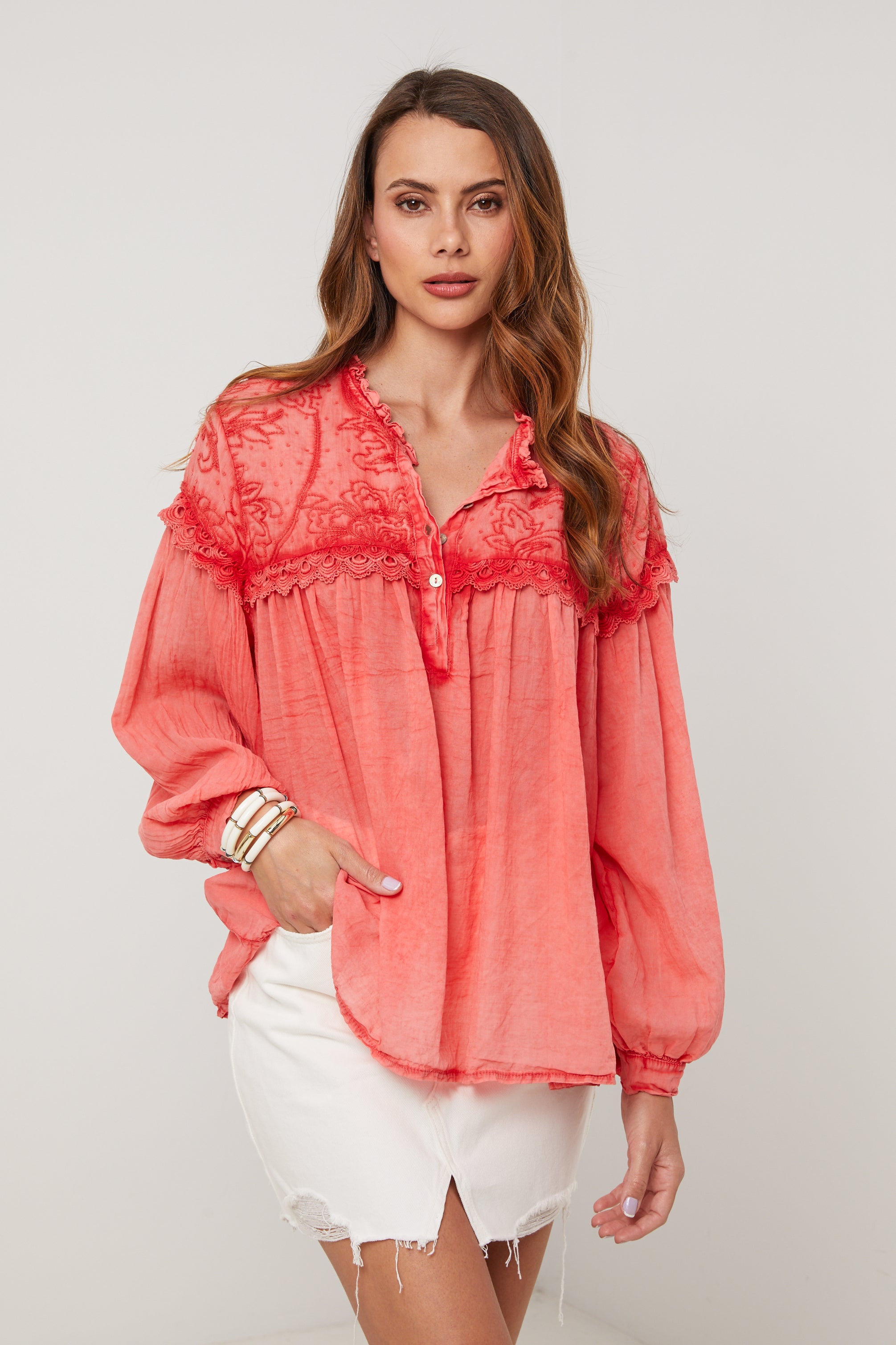 Top - Corail - Femme