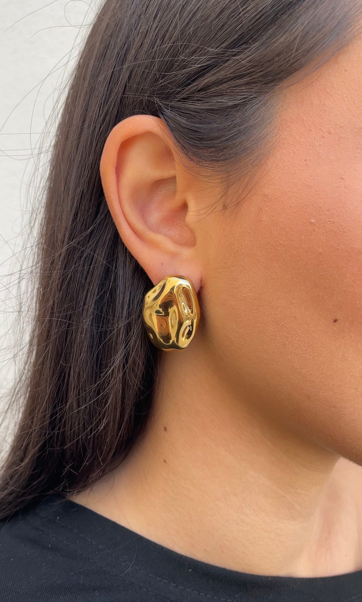Textured Stone Earrings