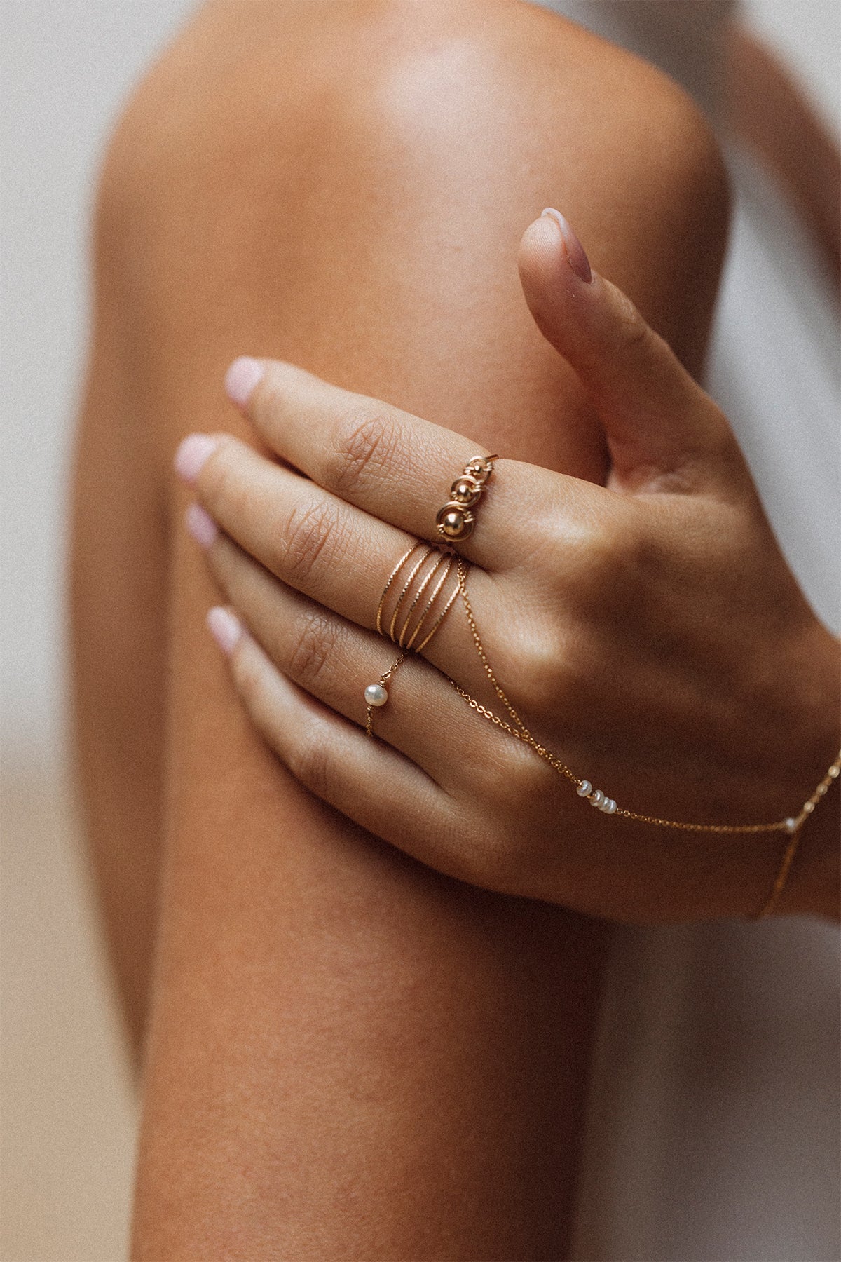 Pulsera De Mano Théa - Perlas Cultivadas