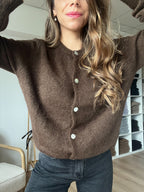 Prenda de Punto de Lana Léonie Chocolate