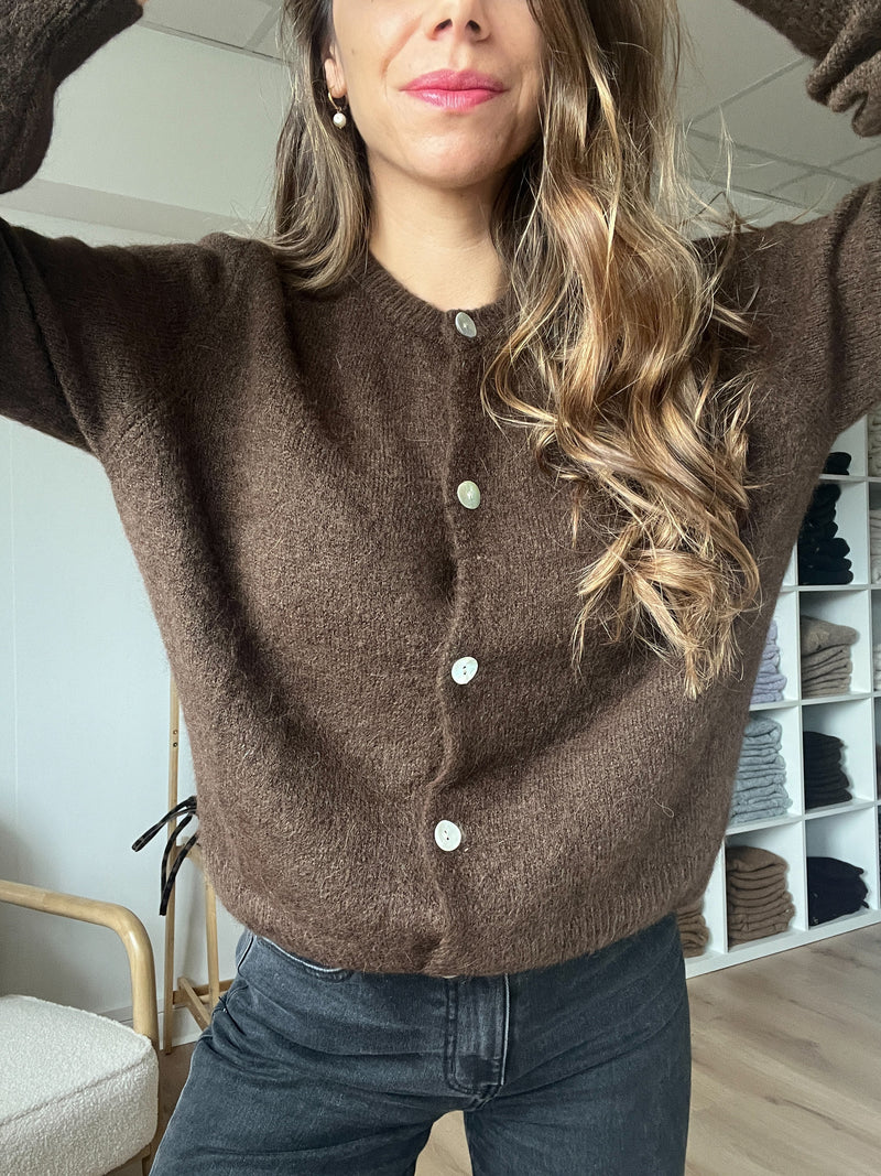 Maille En Laine Léonie Chocolat