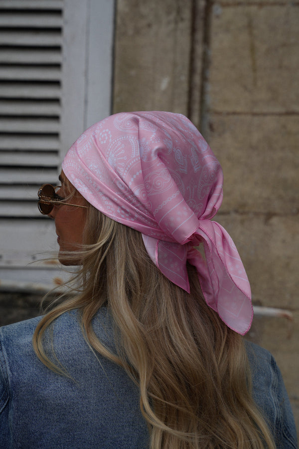 Foulard Stampato Naya - Rosa